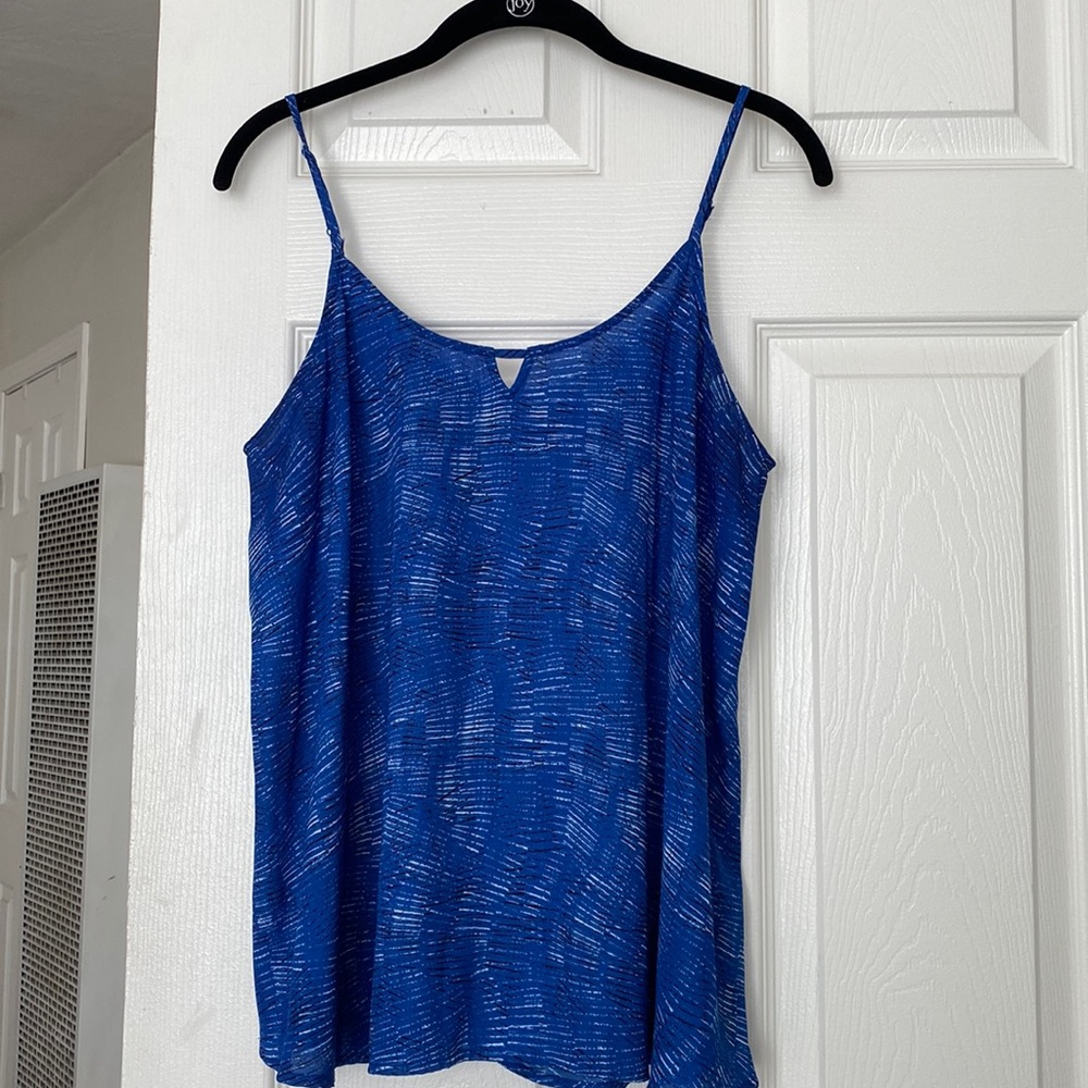 Large Apt 9 Blue and Black Top